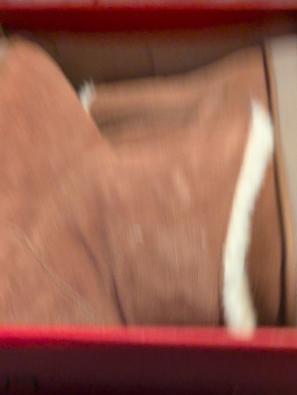 Men's Brown Suede Slip-On Shoes with White Trim